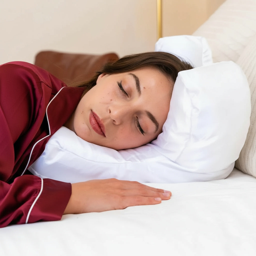 Anti Wrinkle Pillow + Pillowcase.
